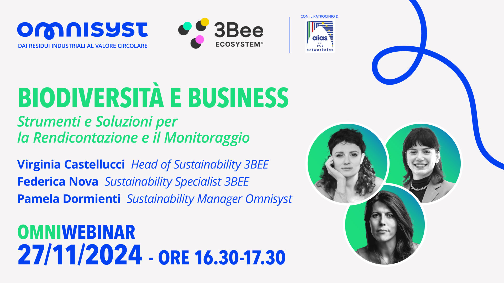 OmniWebinar con 3Bee: Biodiversità e business, strumenti e soluzioni per la rendicontazione e il monitoraggio
