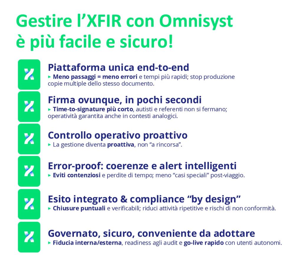 Formulario vantaggi gestione xfir formulario digitale rifiuti con omnisyst Formulario di identificazione dei rifiuti FIR e XFIR